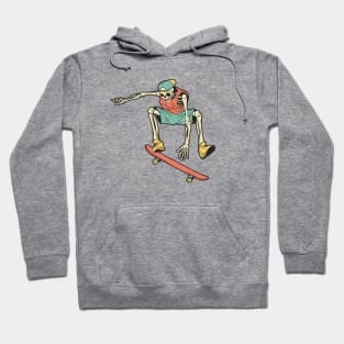 Retro Skater Skeleton Hoodie